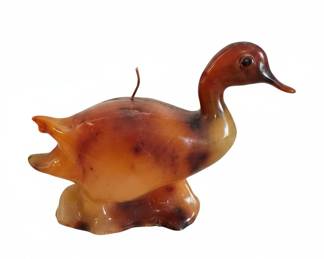 Carved Duck Candle