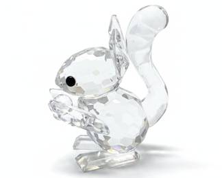 Swarovski Crystal Squirrel with Nut Figurine 011871