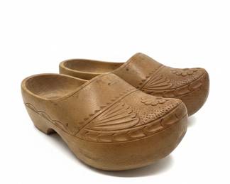 Hand Carved Dutch Wooden Clogs