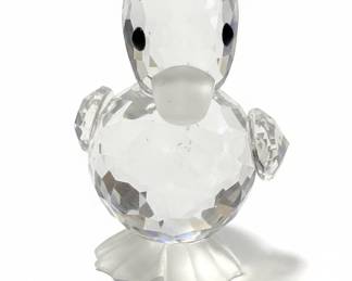 Swarovski Crystal Mini Standing Duck Figurine 012728
