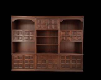 Vintage 3-piece Cherry Wood Entertainment Center