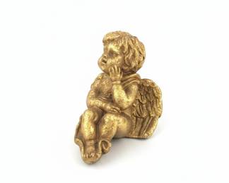 Vintage Gold-Tone Cherub Figurine
