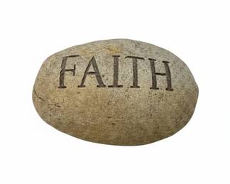 FAITH Concrete Garden Stone