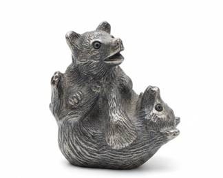 Bronze Figurine of Two Bears