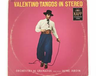Valentino Tangos in Stereo Vinyl Record