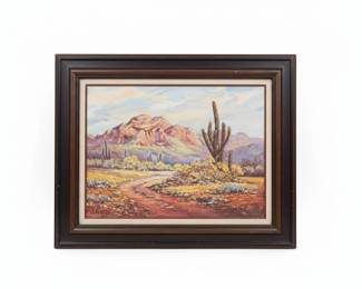 Southwestern Desert Landscape Painting by Nancy R. Gonzalez