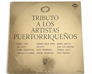 Tributo a los Artistas Puertorriqueños Vinyl Record