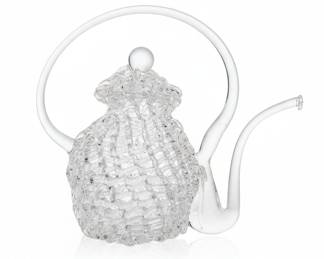 Spun Glass Teapot Figurine