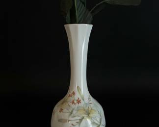 Vintage Porcelain Vase with Floral Motif