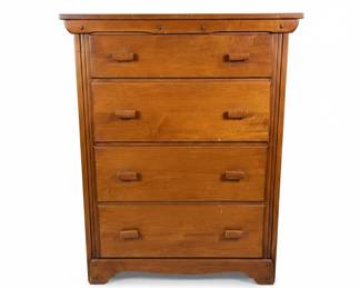 Mid-Century Modern Malcolm Maple Wooden Dresser