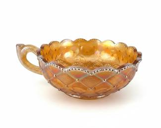 Imperial Glass "Marigold" Carnival Glass Punch Bowl