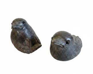Vintage Pewter Bird Figurines