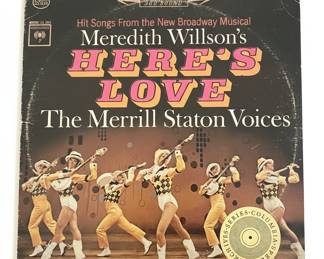 Meredith Willson's Here's Love The Merrill Staton Voices Vinyl Record