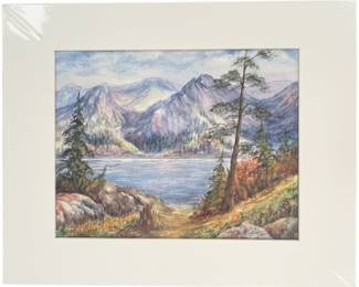 Watercolor Landscape Painting by Nancy R. Gonzalez