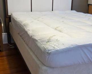 Headboard and bed frame (real wood) 