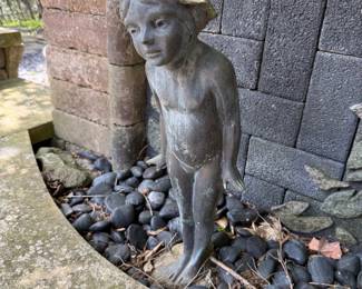 Bronze Garden Fairy figurine