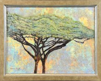 Richard A. Nicholas Original Mixed Media on Board 11-1/2" x 15-1/2"