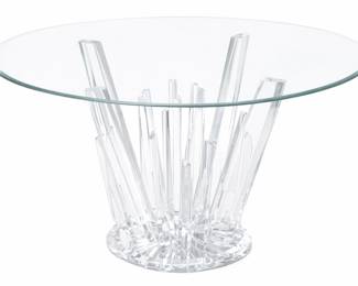 Gusto Design Collection Super Burst Acrylic Dining Table
