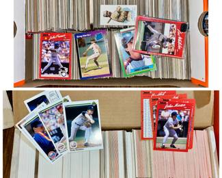 Boxes of baseball cards