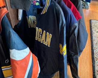 Leather sport team jackets….new