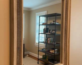 Rustic Carved Wood Wall Mirror - 29.5” x 39”