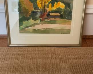 Meredith Nemirov Framed Watercolor 