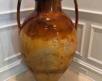 Antique-style Mediterranean Olive Oil Jar, c. 1890 (per previous documentation) - 4ft Tall