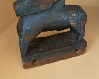 Vintage Hand-Carved Horse Figurine