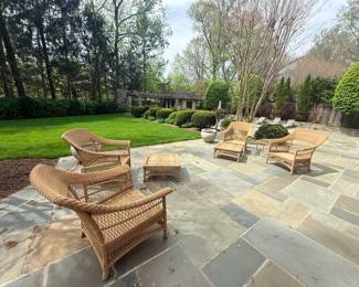 Two Sets of Brown Jordan Outdoor Patio Sets