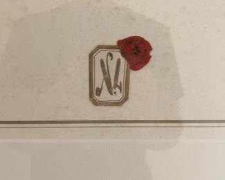 Framed Butterfly Silhouette Art Print 25 x 25.5