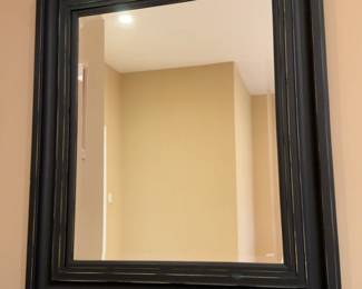 Classic Distressed Black Framed Wall Mirror - 34” x 40” - Price per Mirror