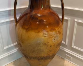 Antique-style Mediterranean Olive Oil Jar, c. 1890 (per previous documentation) - 4ft Tall