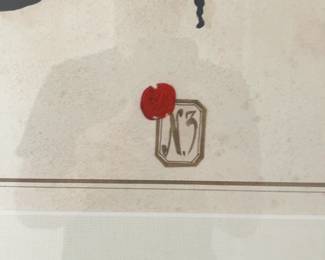 Framed Botanical Bee Silhouette Art Print 25 x 25.5