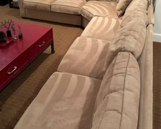 Lee Industries L-Shaped Sectional Sofa - D41” x H31” 