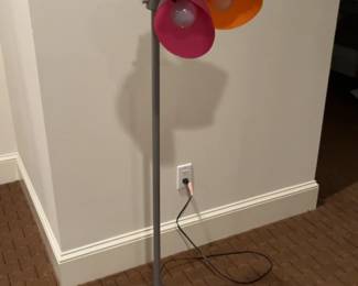 Modern Multi-Head Floor Lamp with Colorful Shades