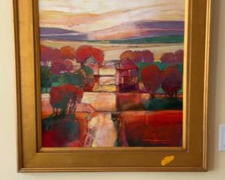 Mark Gould “My Neighbor’s House 524” Framed Painting 43 x 31