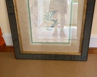 Framed Botanical Fern Illustration Art Print 34 x 39