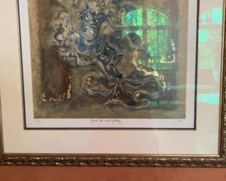 “Much Ado About Nothing” Framed Serigraph by Joy Kirton-Smith