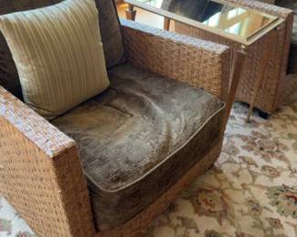 Pair of McGuire Furniture Zambales Chairs in Vintage Java