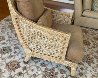 McGuire Furniture Umbria Chair with Fabric 