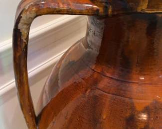 Antique-style Mediterranean Olive Oil Jar, c. 1890 (per previous documentation) - 4ft Tall