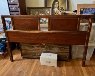 Headboard, mid century bedroom set