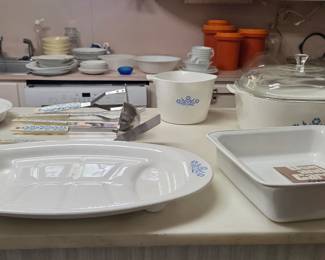 Vintage Blue Cornflower Corningware 