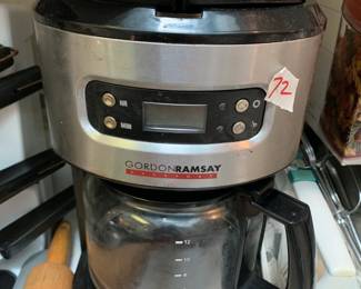 #72 Gordon Ramsay coffee maker $25.00