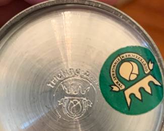 #124 Brass Pot - 9.5x7 $20.00