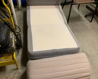 #50 Folding futon chair/daybed $30.00