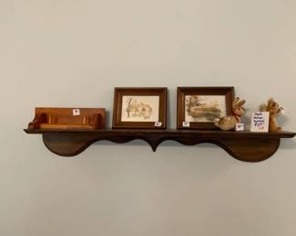 #129 Wooden Shelf - 41x7 $25.00