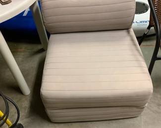 #50 Folding futon chair/daybed $30.00