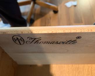 #26 Thomasville Buffet w beveled Mirror. Marble top 3 drawers and 3 doors 50x19x36-70". Mirror 38x14x32 $100.00