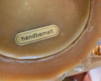 #97 Dhandbemah 8 inch tall candle german on stand $20.00